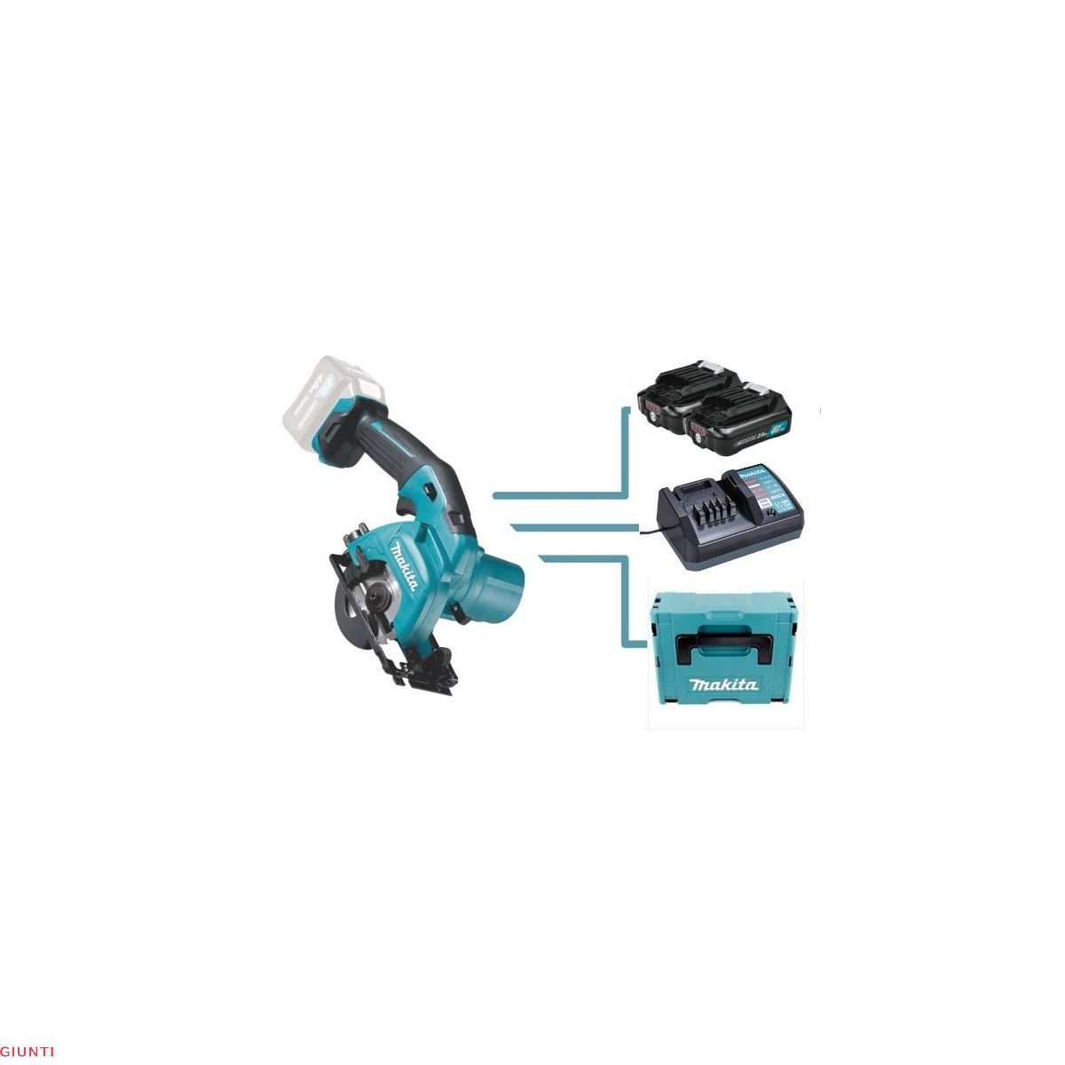 Makita Sega Circolare 10,8V 85mm Per Legno HS301DSMJ